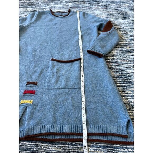 Vintage sweater tunic dress stretchy fit size M - Picture 6 of 6